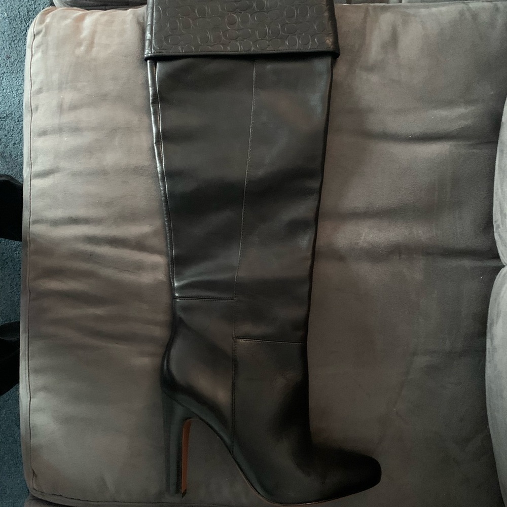 New Coach leather boots